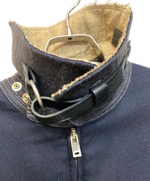 Maison Margiela（メゾンマルジェラ）Maison Margiela (メゾンマルジェラ) ステッチウールジャケット ネイビー サイズ:46の古着・服飾アイテム