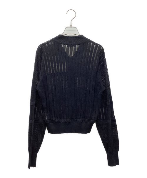 DIESEL（ディーゼル）DIESEL (ディーゼル) シアージップカーディガン ブラック サイズ:Sの古着・服飾アイテム