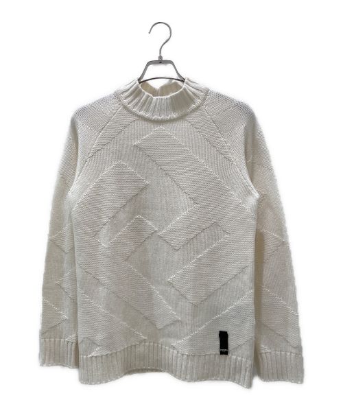 FENDI（フェンディ）FENDI (フェンディ) カシミヤハイネックニット ホワイト サイズ:46の古着・服飾アイテム