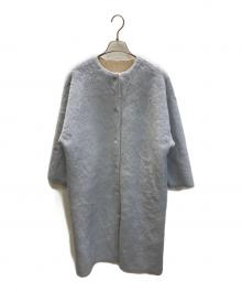 HER LIP TO（ハーリップトゥ）の古着「Faux Fur Reversible Coat」｜ライトブルー