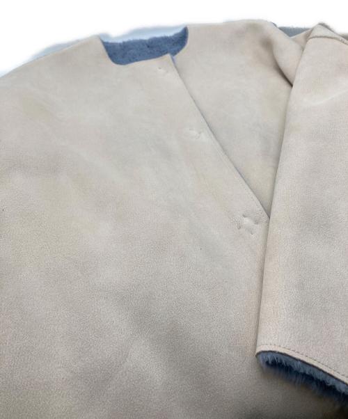 HER LIP TO（ハーリップトゥ）HER LIP TO (ハーリップトゥ) Faux Fur Reversible Coat ライトブルー サイズ:SIZE Mの古着・服飾アイテム