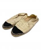 CHANELシャネル）の古着「エスパドリーユ」｜ベージュ