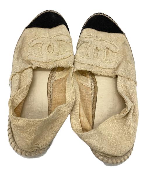 CHANEL（シャネル）CHANEL (シャネル) エスパドリーユ ベージュ サイズ:39の古着・服飾アイテム
