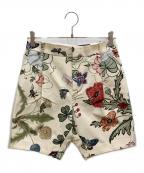GUCCI×KRIS KNIGHTグッチ×）の古着「ボタニカルショーツ」｜オフホワイト