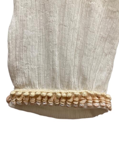 Chloe（クロエ）Chloe (クロエ) シルクブレンドピンタックブラウス ICONIC MILK サイズ:38の古着・服飾アイテム