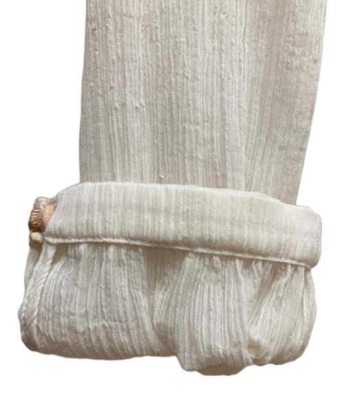 Chloe（クロエ）Chloe (クロエ) シルクブレンドピンタックブラウス ICONIC MILK サイズ:38の古着・服飾アイテム