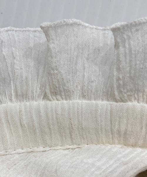 Chloe（クロエ）Chloe (クロエ) シルクブレンドピンタックブラウス ICONIC MILK サイズ:38の古着・服飾アイテム