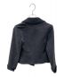 CHANEL (シャネル) ウール混クロップドジャケット チャコールグレー サイズ:34：108000円
