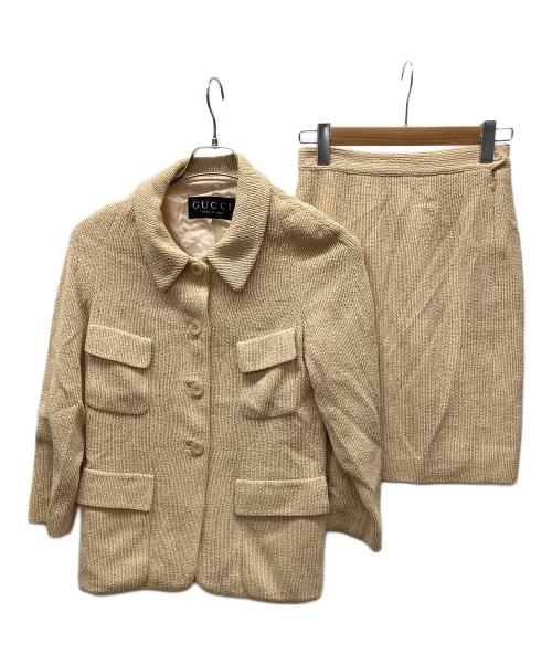 GUCCI（グッチ）GUCCI (グッチ) セットアップスーツ ベージュ サイズ:42の古着・服飾アイテム