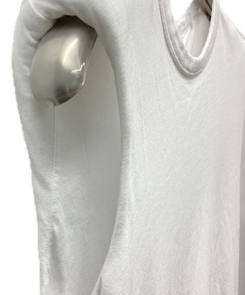 DRIES VAN NOTEN（ドリスヴァンノッテン）DRIES VAN NOTEN (ドリスヴァンノッテン) ノースリーブワンピース ホワイト サイズ:XSの古着・服飾アイテム