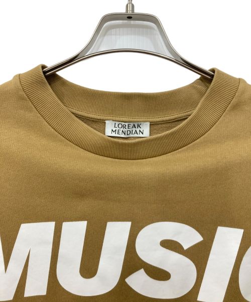 Loreak Mendian（ロリーク メンディアン）LOREAK MENDIAN (ロリーク メンディアン) MUSICクルーネックスウェット ブラウン サイズ:-の古着・服飾アイテム