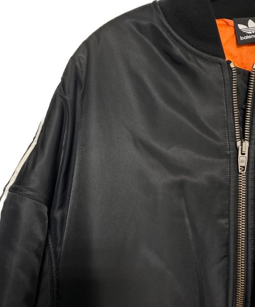 BALENCIAGA（バレンシアガ）BALENCIAGA (バレンシアガ) adidas (アディダス) SIDE LINE BOMBER JACKET ブラック サイズ:44の古着・服飾アイテム