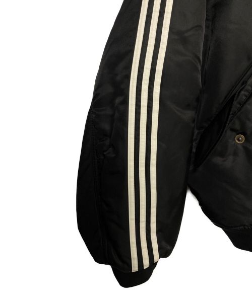 BALENCIAGA（バレンシアガ）BALENCIAGA (バレンシアガ) adidas (アディダス) SIDE LINE BOMBER JACKET ブラック サイズ:44の古着・服飾アイテム