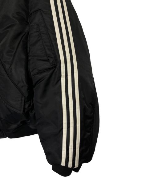 BALENCIAGA（バレンシアガ）BALENCIAGA (バレンシアガ) adidas (アディダス) SIDE LINE BOMBER JACKET ブラック サイズ:44の古着・服飾アイテム