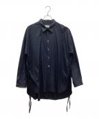 Toironierトワロニエ）の古着「ブロードルーズシャツ」｜ネイビー
