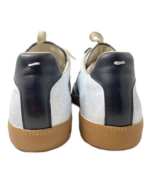 Maison Margiela（メゾンマルジェラ）Maison Margiela (メゾンマルジェラ) ペイント加工ジャーマントレーナー ブラック×ホワイト サイズ:42の古着・服飾アイテム