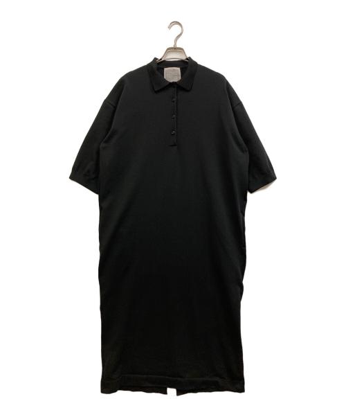 BEARDSLEY（ビアズリー）BEARDSLEY (ビアズリー) ビッグポロワンピース ブラック サイズ:SIZE Freeの古着・服飾アイテム