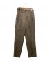 uncrave（アンクレイヴ）の古着「クリスピーリネン パンツ」｜ブラウン