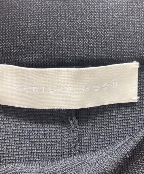 MARILYN MOON（マリリンムーン）MARILYN MOON (マリリンムーン) polyester knit tuck pants ブラック サイズ:サイズ表記無しの古着・服飾アイテム