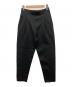 MARILYN MOON（マリリンムーン）の古着「polyester knit tuck pants」｜ブラック