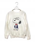 RMFB GRAND TETON×PEANUTS-×ピーナッツ）の古着「REW NECK SWEAT SHIRTS JOE PREPPY」｜ホワイト