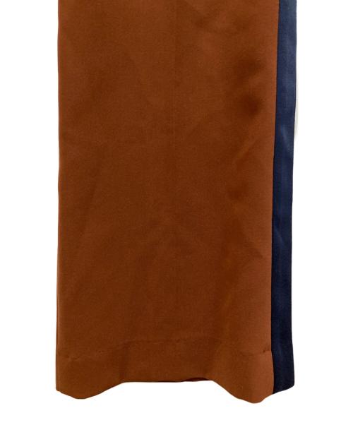 Col Pierrot（コルピエロ）Col Pierrot (コルピエロ) ラインイリセンタープレスパンツ ブラウン サイズ:36の古着・服飾アイテム