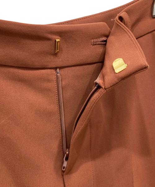 Col Pierrot（コルピエロ）Col Pierrot (コルピエロ) ラインイリセンタープレスパンツ ブラウン サイズ:36の古着・服飾アイテム