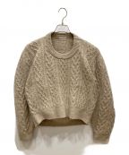 PROTAGONISTAプロタゴニスタ）の古着「ケーブル C/N SWEATER」｜ベージュ