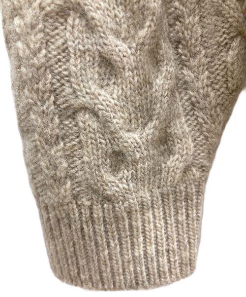 PROTAGONISTA（プロタゴニスタ）PROTAGONISTA (プロタゴニスタ) ケーブル C/N SWEATER ベージュ サイズ:FREEの古着・服飾アイテム