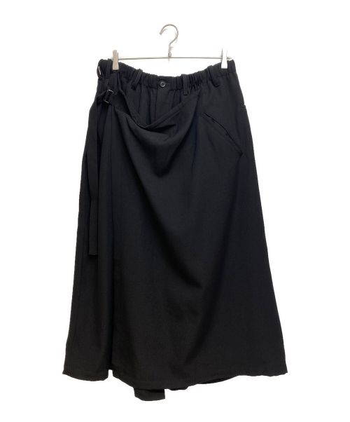 Yohji Yamamoto pour homme（ヨウジヤマモト プールオム）Yohji Yamamoto pour homme (ヨウジヤマモト プールオム) 23AW ARMY GABARDINE WRAP PANTS(アーミーギャバジンラップパンツ） ブラック サイズ:3の古着・服飾アイテム