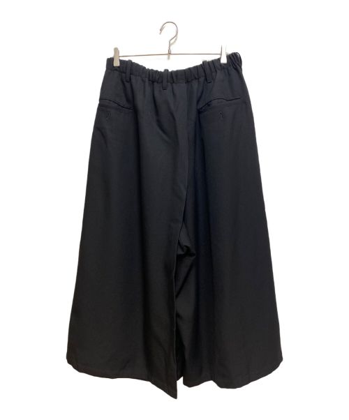 Yohji Yamamoto pour homme（ヨウジヤマモト プールオム）Yohji Yamamoto pour homme (ヨウジヤマモト プールオム) 23AW ARMY GABARDINE WRAP PANTS(アーミーギャバジンラップパンツ） ブラック サイズ:3の古着・服飾アイテム