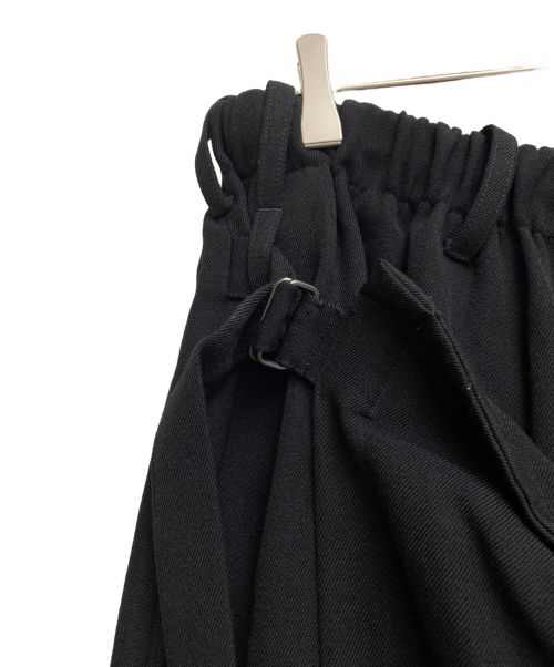 Yohji Yamamoto pour homme（ヨウジヤマモト プールオム）Yohji Yamamoto pour homme (ヨウジヤマモト プールオム) 23AW ARMY GABARDINE WRAP PANTS(アーミーギャバジンラップパンツ） ブラック サイズ:3の古着・服飾アイテム