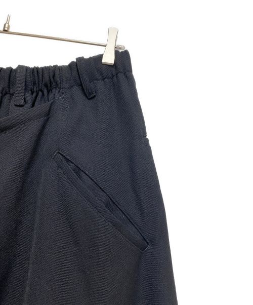 Yohji Yamamoto pour homme（ヨウジヤマモト プールオム）Yohji Yamamoto pour homme (ヨウジヤマモト プールオム) 23AW ARMY GABARDINE WRAP PANTS(アーミーギャバジンラップパンツ） ブラック サイズ:3の古着・服飾アイテム