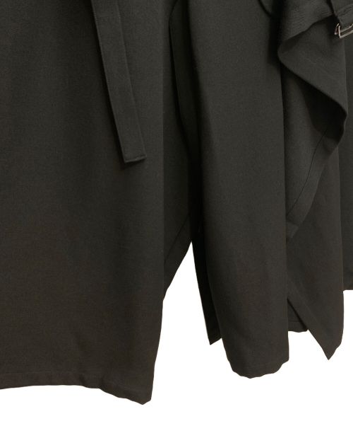 Yohji Yamamoto pour homme（ヨウジヤマモト プールオム）Yohji Yamamoto pour homme (ヨウジヤマモト プールオム) 23AW ARMY GABARDINE WRAP PANTS(アーミーギャバジンラップパンツ） ブラック サイズ:3の古着・服飾アイテム