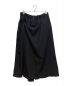 Yohji Yamamoto pour homme（ヨウジヤマモト プールオム）の古着「23AW ARMY GABARDINE WRAP PANTS(アーミーギャバジンラップパンツ）」｜ブラック