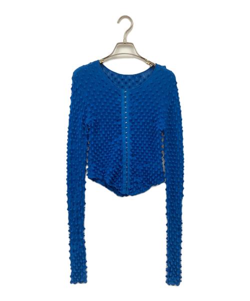 MAISON SPECIAL（メゾンスペシャル）MAISON SPECIAL (メゾンスペシャル) 2WAY Togetoge Knit Tops ブルー サイズ:FREEの古着・服飾アイテム