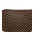 LOUIS VUITTONルイ ヴィトン）の古着「クラッチバッグ ダミエ ポッシュ・ドキュマン」