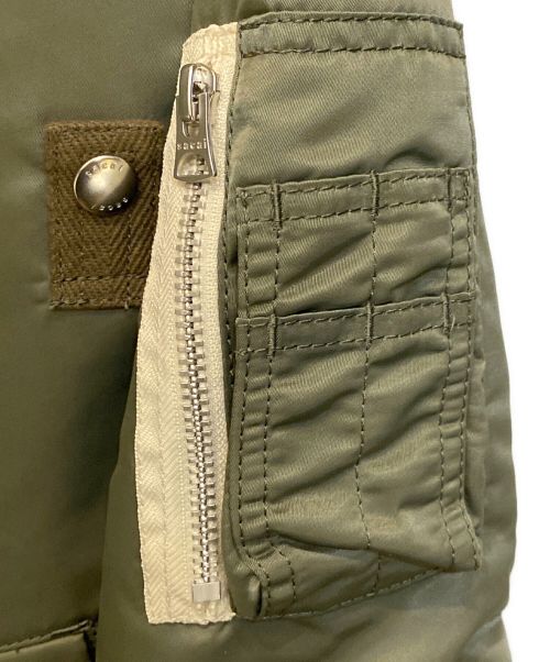 sacai（サカイ）sacai (サカイ) MADSAKI (マサキ) 22AW Nylon Twill Blouson オリーブ サイズ:2の古着・服飾アイテム