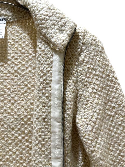 CHANEL（シャネル）CHANEL (シャネル) ニットジャケット アイボリー サイズ:38の古着・服飾アイテム