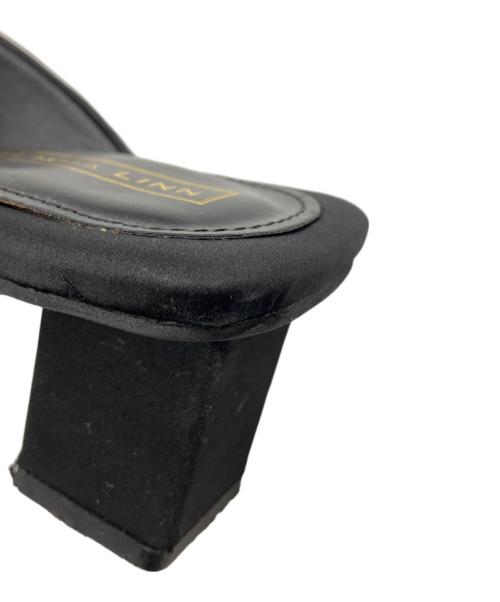 Daniella & GEMMA（ダニエラ＆ジェマ）Daniella & GEMMA (ダニエラ＆ジェマ) リボンサテンサンダル ブラック サイズ:SIZE 38の古着・服飾アイテム