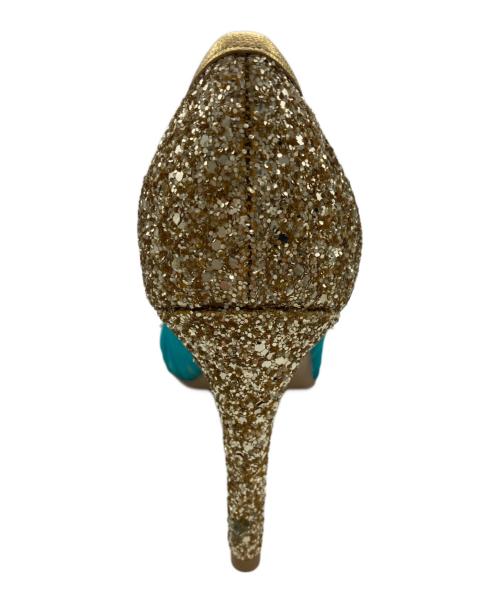 DIANA（ダイアナ）DIANA (ダイアナ) DISNEY (ディズニー) ヒールパンプス グリーン サイズ:23.5の古着・服飾アイテム