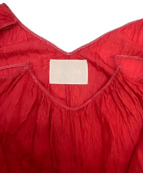 MYLAN（マイラン）MYLAN (マイラン) シルクロングスカート/キャミソールセットアップ レッド サイズ:なしの古着・服飾アイテム