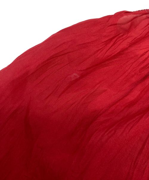 MYLAN（マイラン）MYLAN (マイラン) シルクロングスカート/キャミソールセットアップ レッド サイズ:なしの古着・服飾アイテム