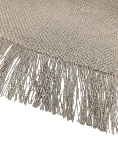 ASAUCE MELER（アソースメレ）ASAUCE MELER (アソースメレ) ワシ x ポリエステル ドライバスケットストール グレージュの古着・服飾アイテム