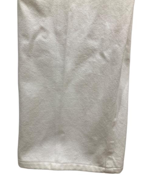 MACPHEE（マカフィー）MACPHEE (マカフィー) コットンホワイトデニム ベルテッドラップパンツ ホワイト サイズ:34の古着・服飾アイテム