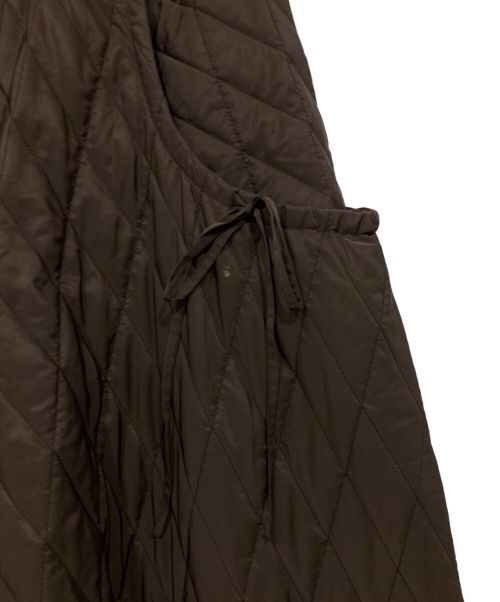 machatt（マチャット）machatt (マチャット) キルティングスカート ブラウン サイズ:FREEの古着・服飾アイテム