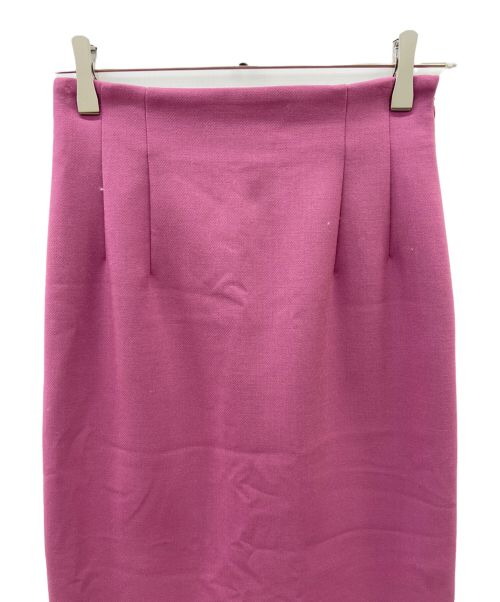 M-PREMIER（エムプルミエ）M-premier (エムプルミエ) ウエストゴムロングタイトスカート パープル サイズ:34の古着・服飾アイテム