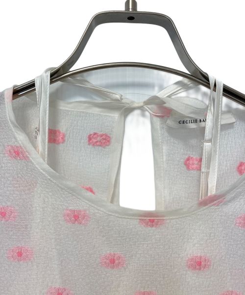 CECILIE BAHNSEN（セシリーバンセン）CECILIE BAHNSEN (セシリーバンセン) ワンピース ホワイト サイズ:UK12の古着・服飾アイテム