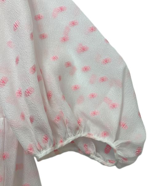 CECILIE BAHNSEN（セシリーバンセン）CECILIE BAHNSEN (セシリーバンセン) ワンピース ホワイト サイズ:UK12の古着・服飾アイテム