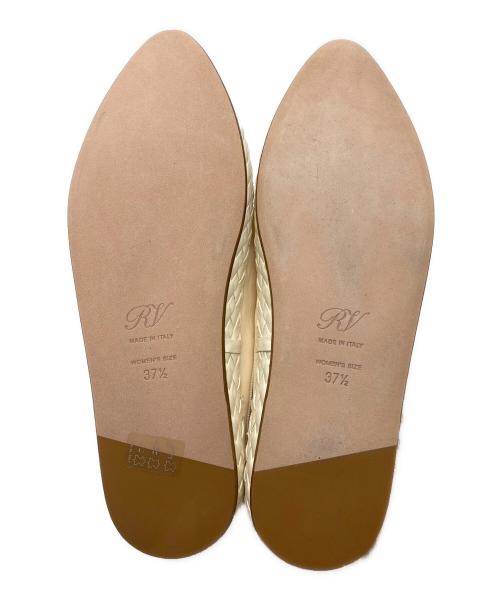 Roger Vivier（ロジェ ヴィヴィエ）Roger Vivier (ロジェ ヴィヴィエ) ラウンジストラスバックルミュール ホワイト サイズ:SIZE 37 1/2の古着・服飾アイテム